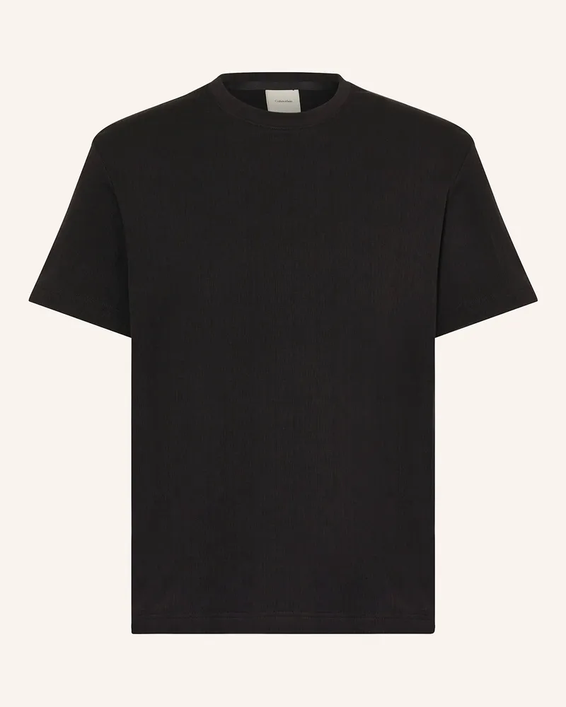 Calvin Klein T-Shirt TEXTURED Schwarz