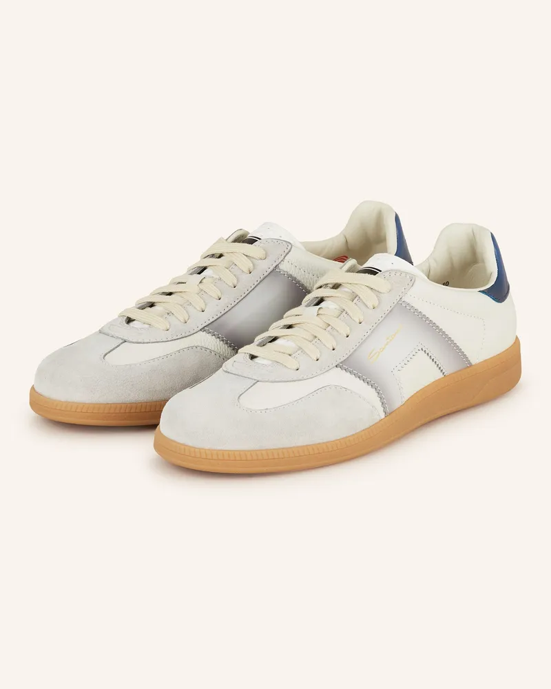 Santoni Sneaker Olympic weiss Weiss