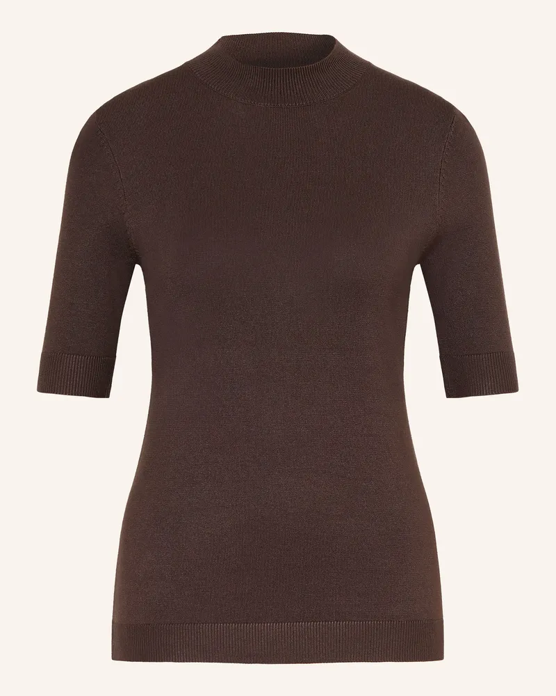 COMMA Strickshirt braun Dunkelbraun