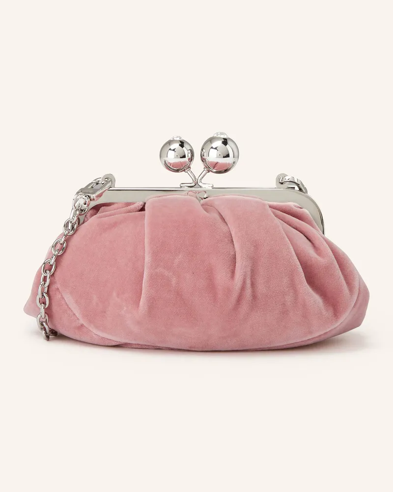 Max Mara Umhängetasche VALANCE mit Schmucksteinen Rosa