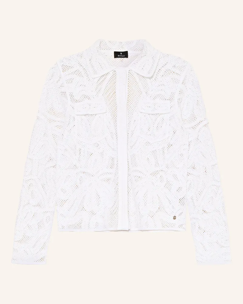 monari Häkeljacke Weiss