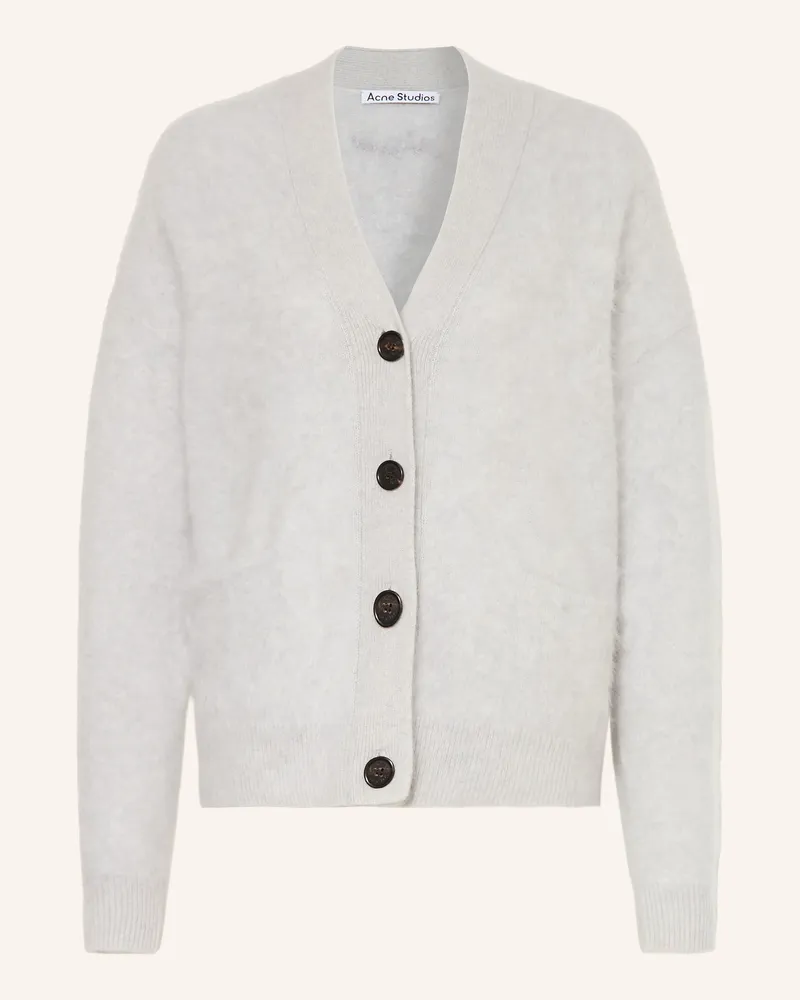 Acne Studios Strickjacke Aus Cashmere grau Hellgrau