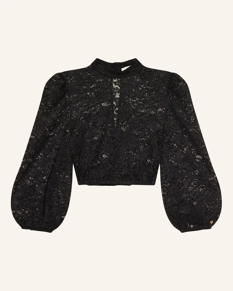 AlpenHERZ Dirndlbluse ZOE aus Spitze Schwarz