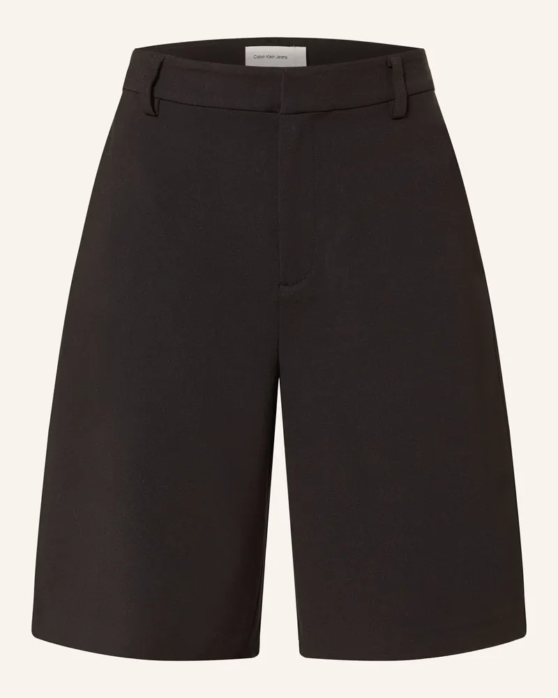 Calvin Klein Jersey-Bermudas Schwarz