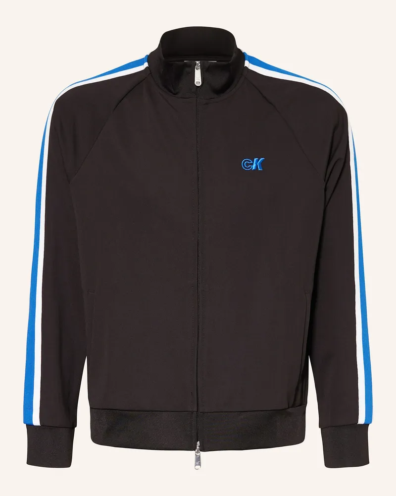 Calvin Klein Trainingsjacke mit Galonstreifen Schwarz