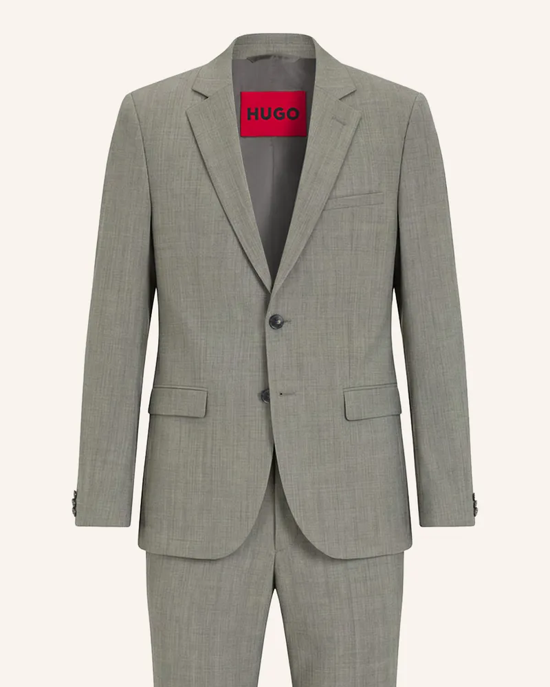 HUGO BOSS Business Anzug ARTI-HESTEN253X Extra-Slim Fit Grün