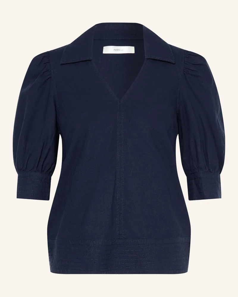 InWear Blusenshirt Edithiw Mit Leinen blau Dunkelblau