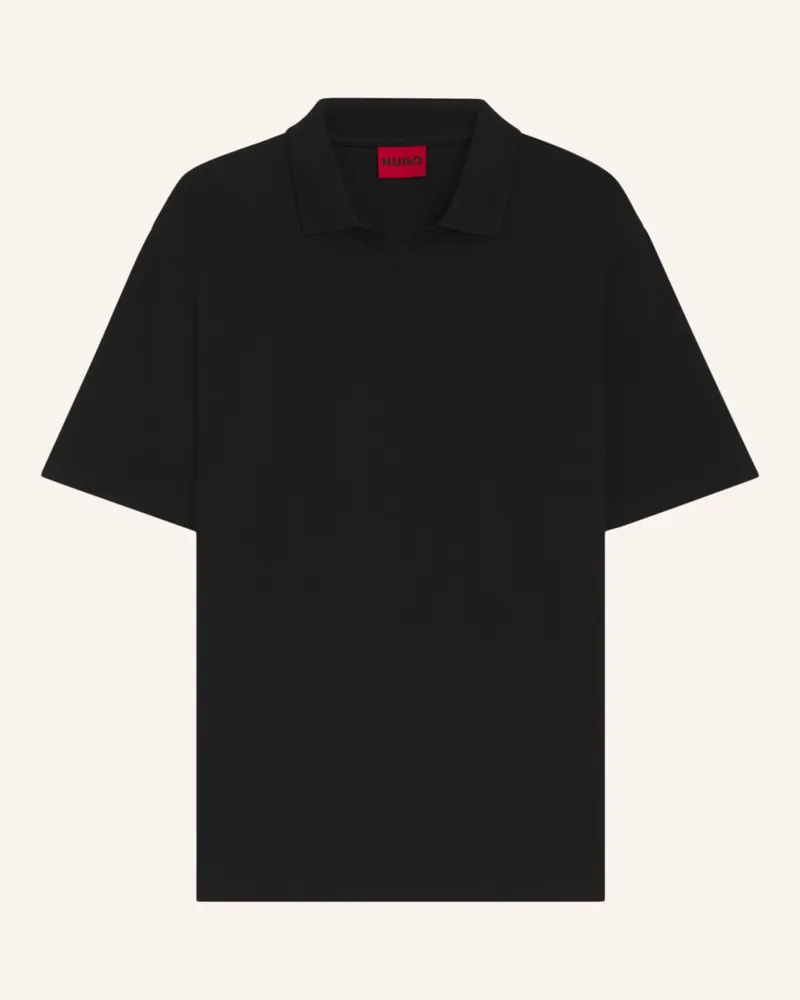 HUGO BOSS Poloshirt DIMERSVE Relaxed Fit Schwarz