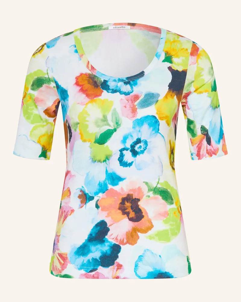 Efixelle T-Shirt blau Gelb