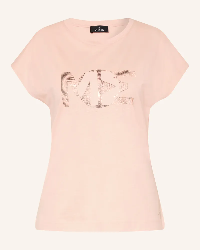 monari T-Shirt Mit Schmucksteinen orange Hellorange