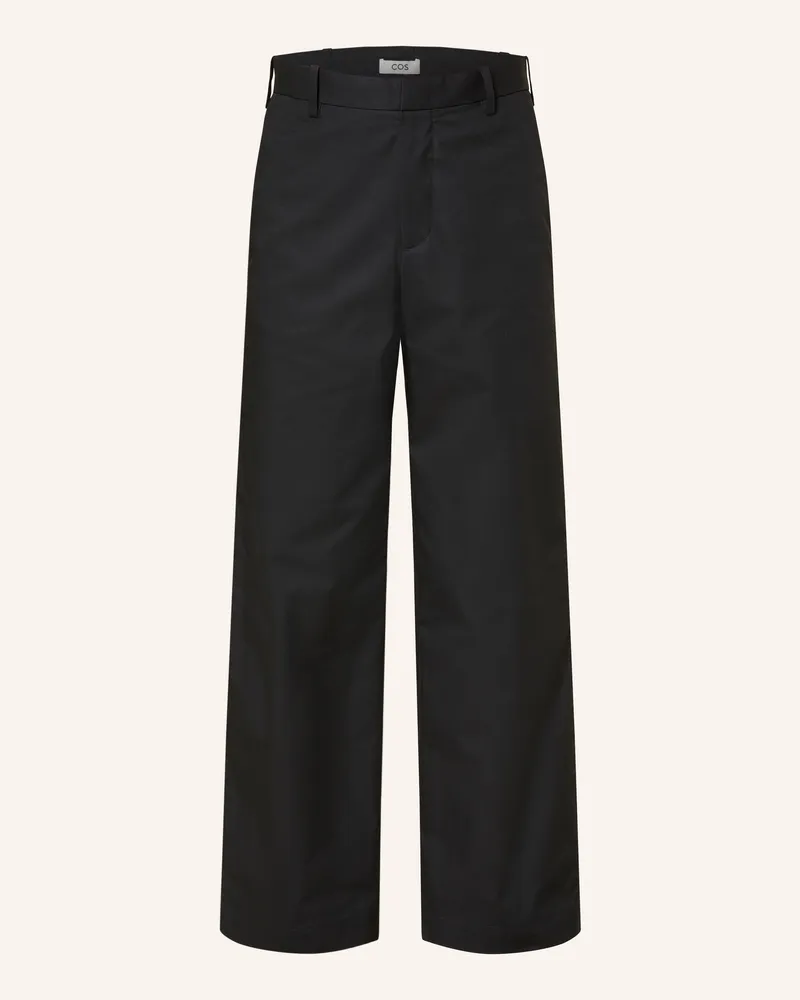 COS Chino Regular Fit schwarz Schwarz