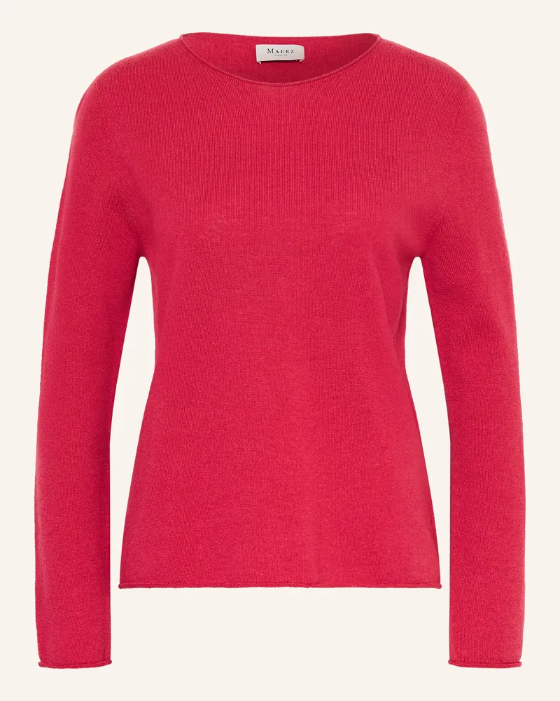 Maerz Pullover Aus Merinowolle rot Hellrot