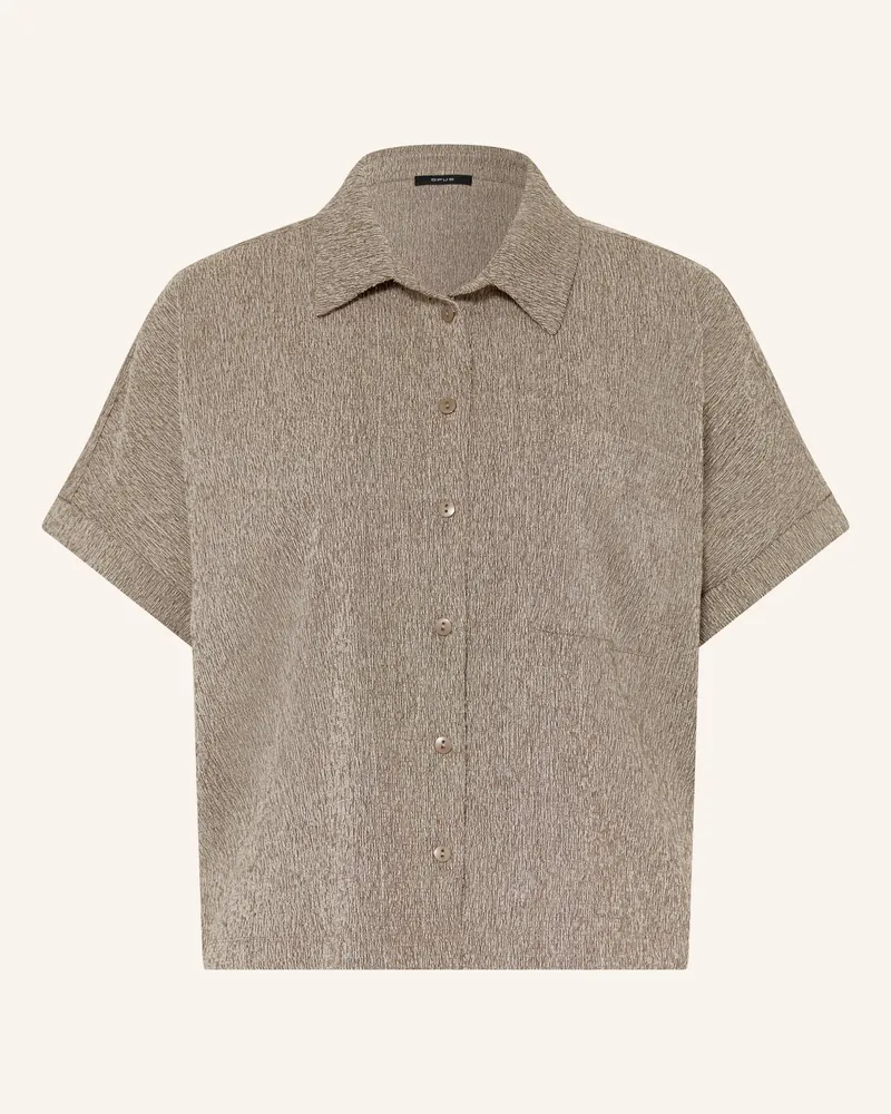 OPUS Hemdbluse Soasi braun Taupe