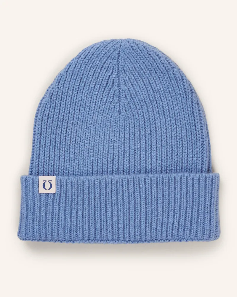 Puschoen Cashmere-Mütze blau Hellblau