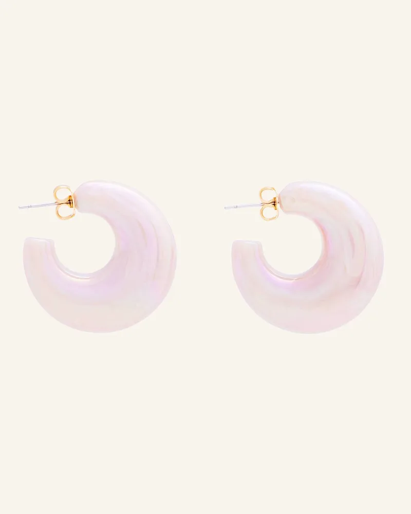 Vanessa Baroni Ohrhänger MOON EARRING IRIDESCENT ROSE by GLAMBOU Pink