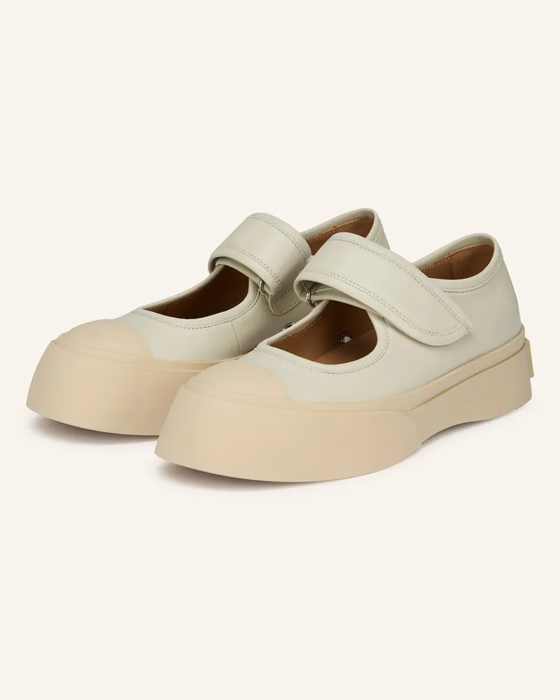 Marni Plateau-Ballerinas Creme