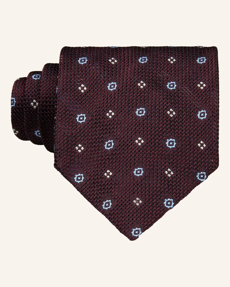 Brioni Krawatte blau Dunkelbraun