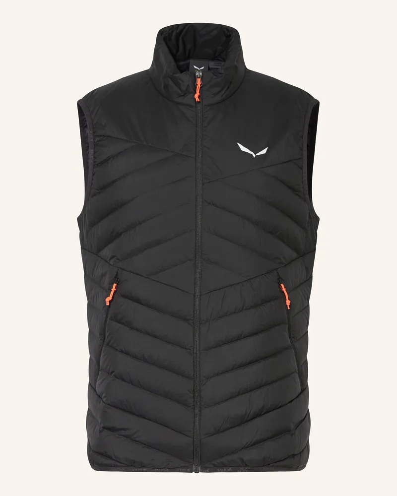Salewa Daunenweste Brenta schwarz Schwarz