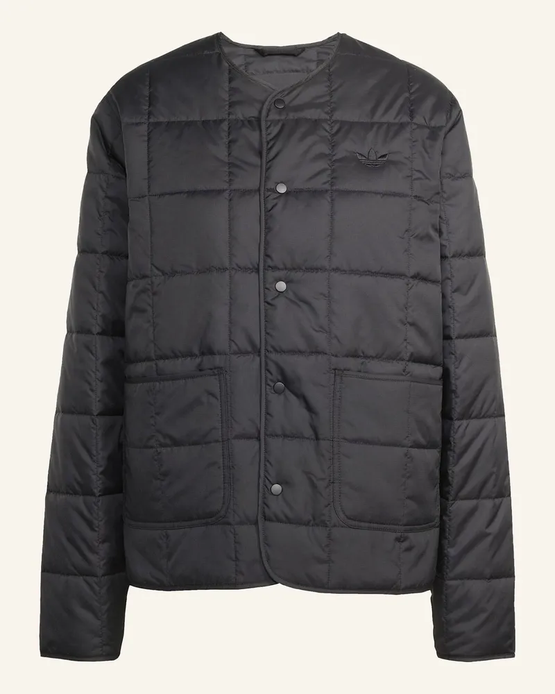 adidas ESSENTIALS GESTEPPTE INNENJACKE Schwarz