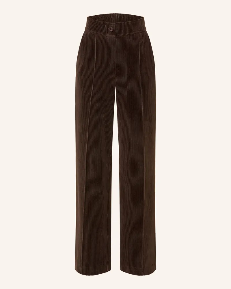 Riani Marlenehose Aus Cord braun Dunkelbraun