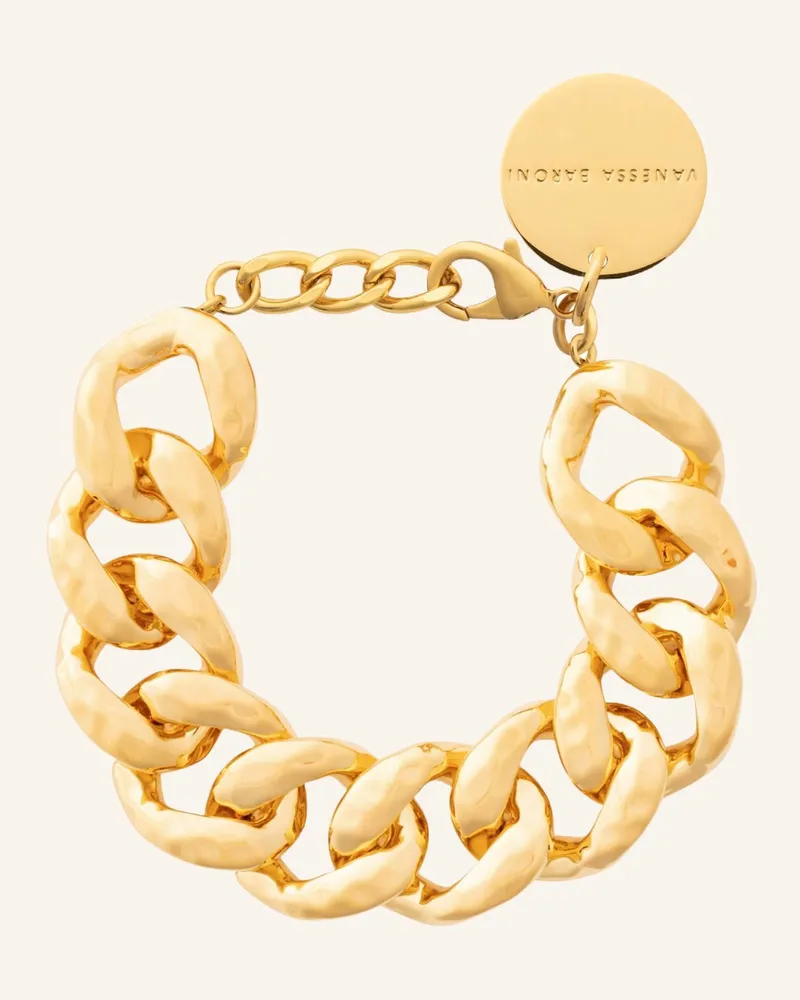 Vanessa Baroni Armbänder HAMMERED BRACELET GOLD by GLAMBOU Gold