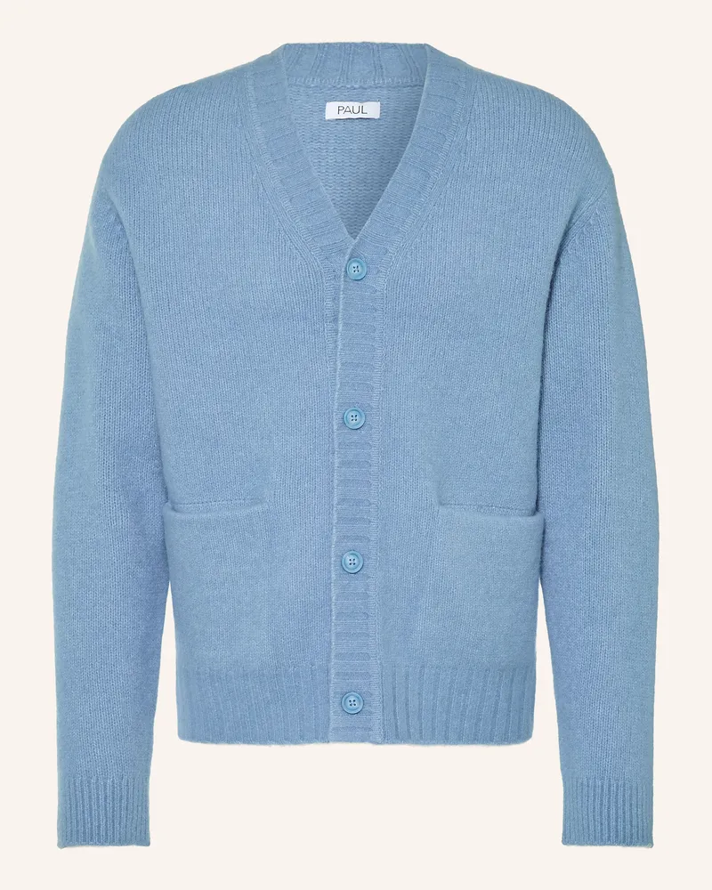 paul Strickjacke blau Hellblau