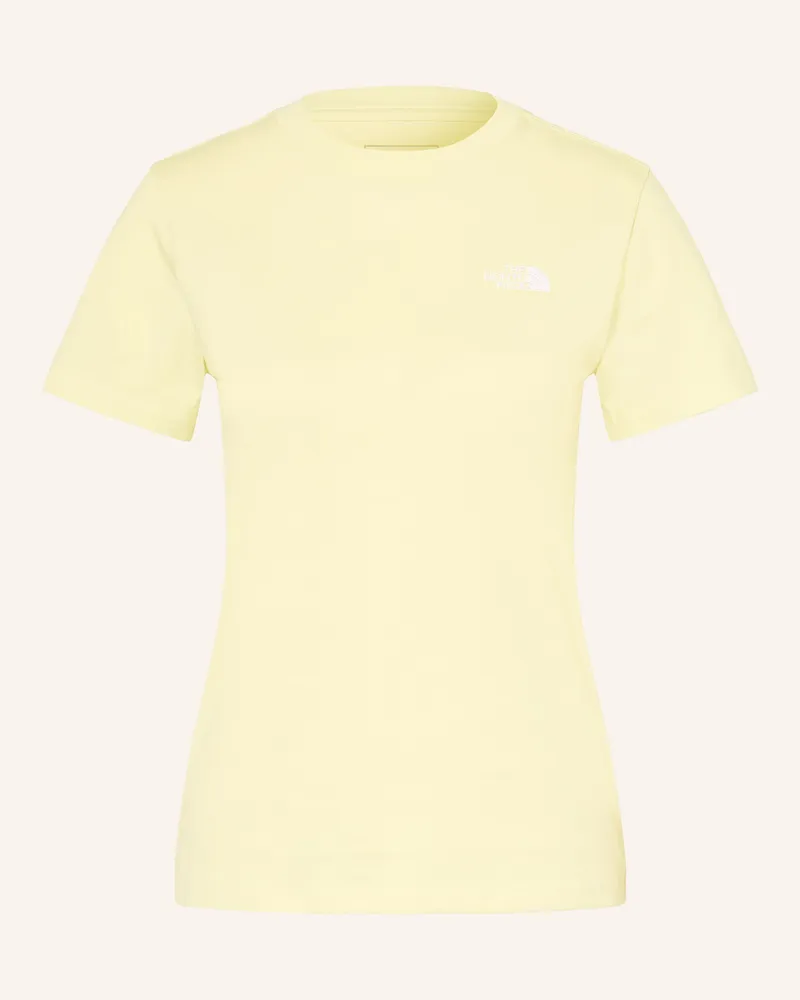 The North Face T-Shirt Evolution Simple Dome gelb Hellgelb