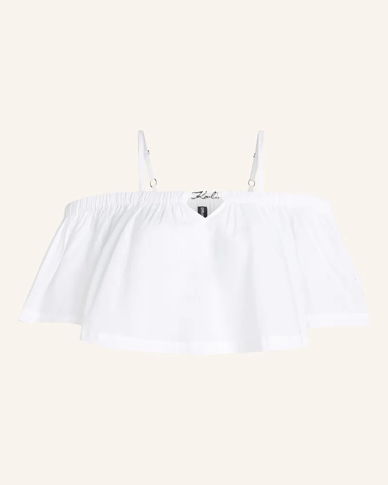 Karl Lagerfeld Strandbekleidung Top Weiss