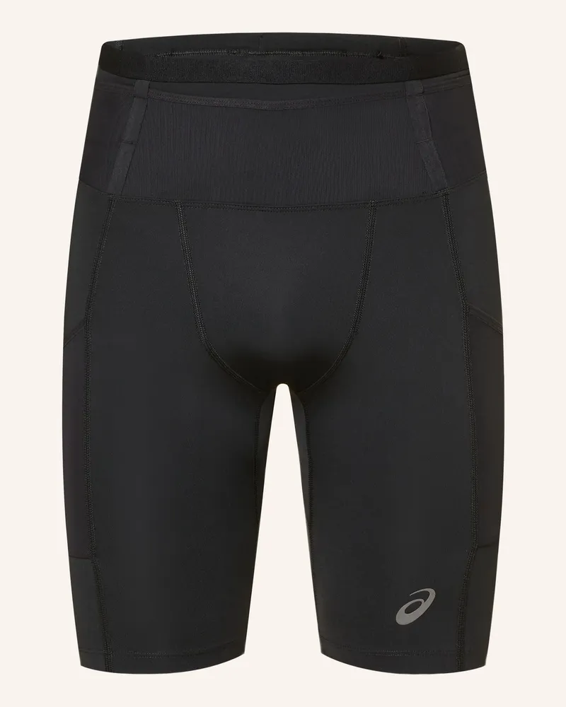 Asics Lauf-Tights Fujitrail Elite Sprinter schwarz Schwarz