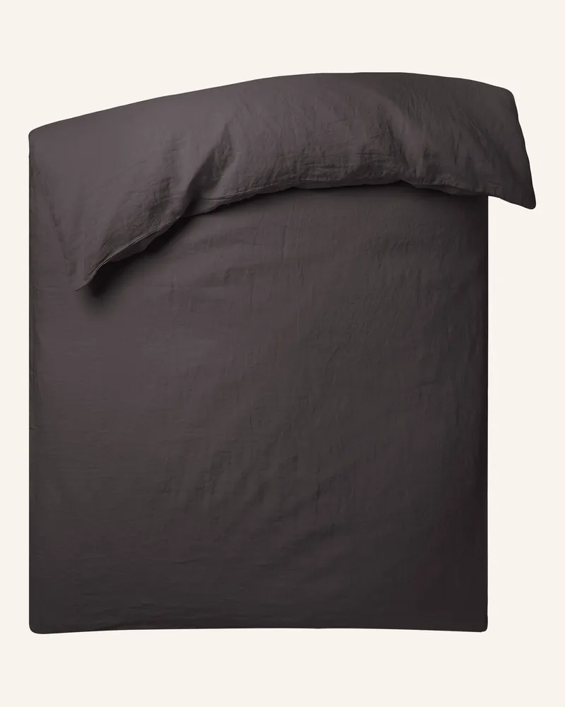 Zoeppritz Bettbezug Stay Aus Leinen blau Dunkelgrau