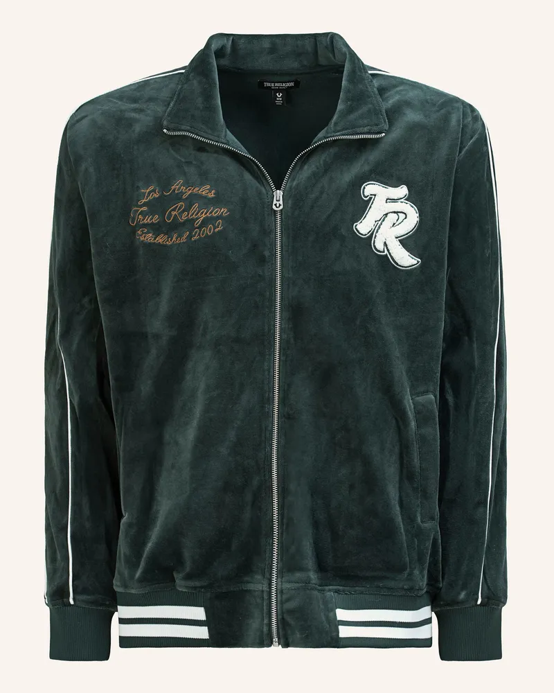 True Religion Trainingsjacke gruen Dunkelgrün