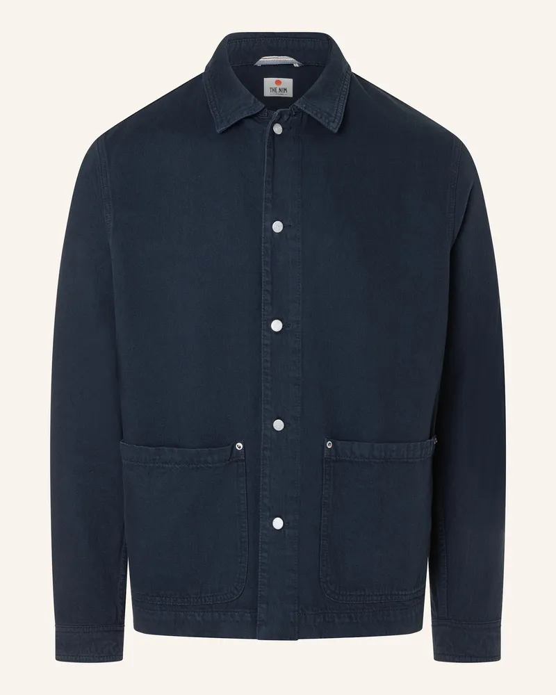THE.NIM Overshirt Man Overshirt 9,5oz blau Dunkelblau