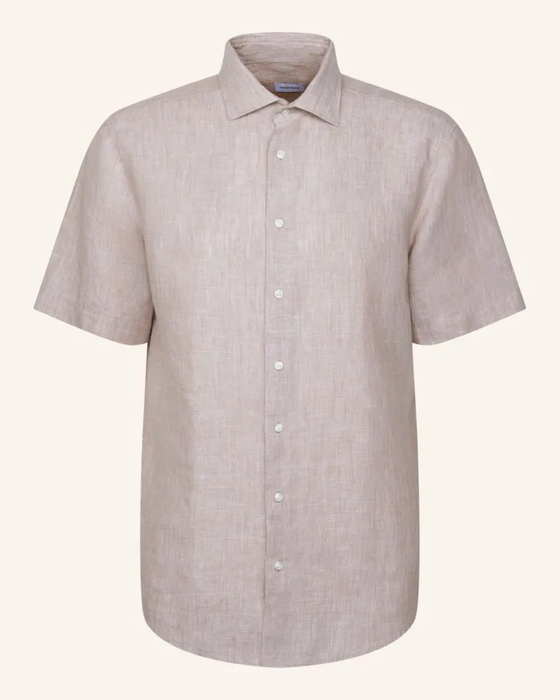 Seidensticker Leinenhemd Regular Fit beige Beige