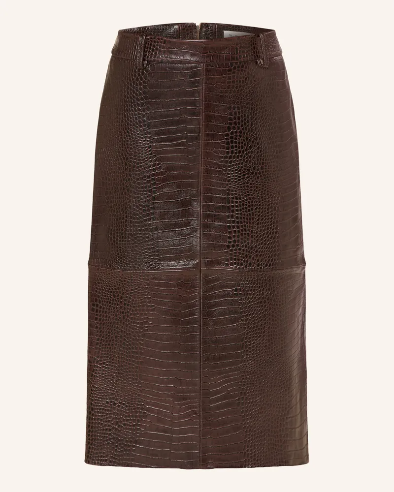 FRANKIE Shop Lederrock Taney braun Dunkelbraun