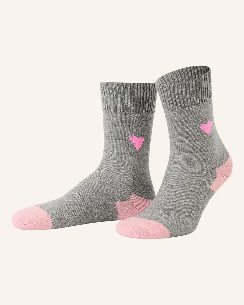 UNIO Socken Amore Cashmere grau Grau