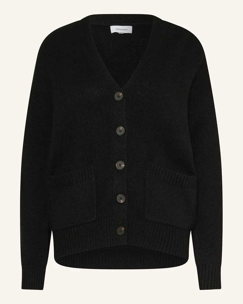 Darling Harbour Strickjacke aus Cashmere Schwarz