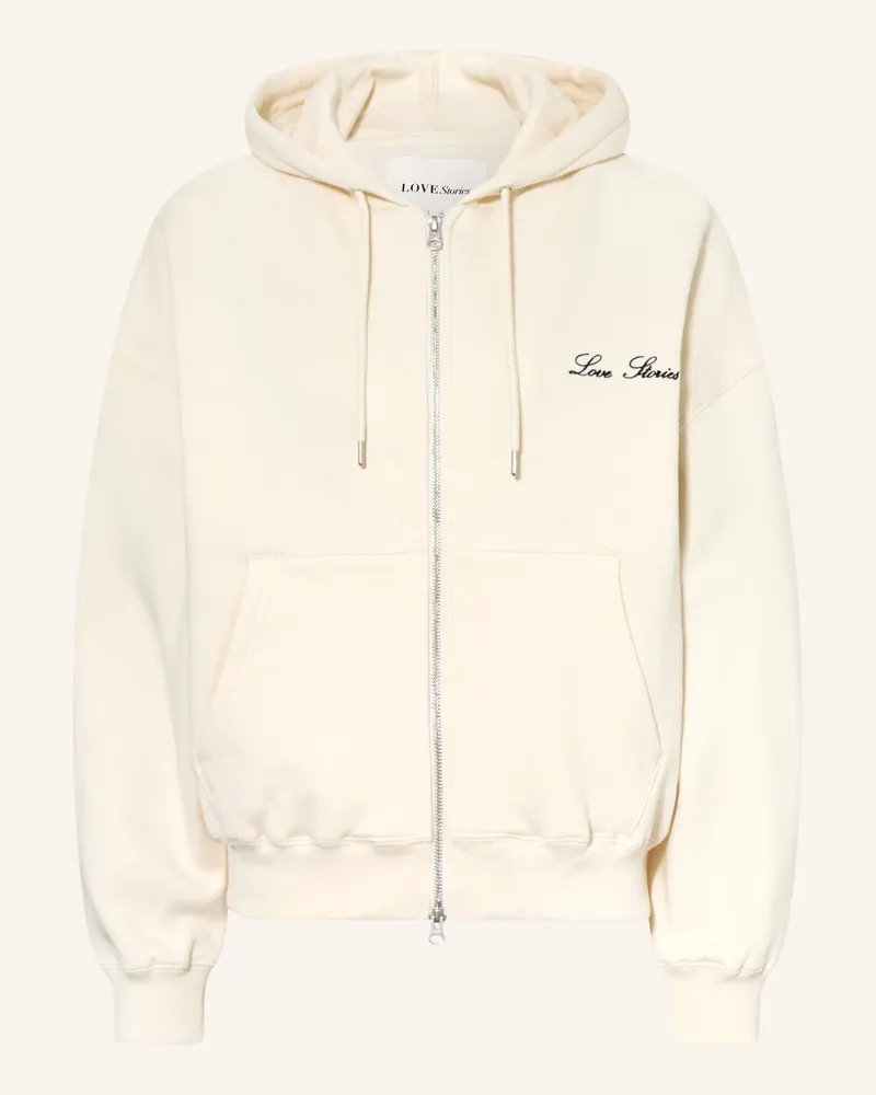 LOVE Stories Lounge-Sweatjacke Maple weiss Weiss