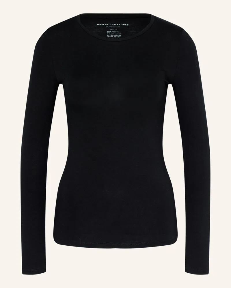 Majestic Longsleeve schwarz Schwarz