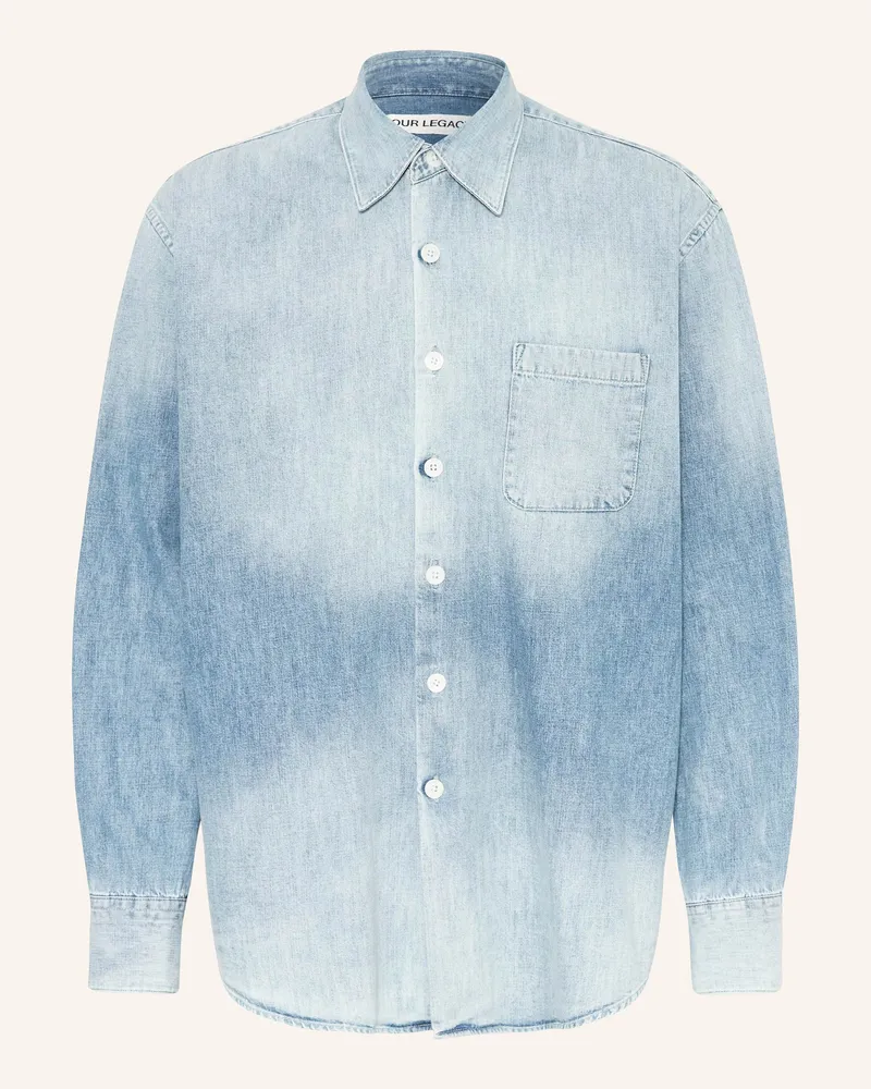 Our Legacy Jeanshemd Above Slightly Oversized Fit blau Hellblau