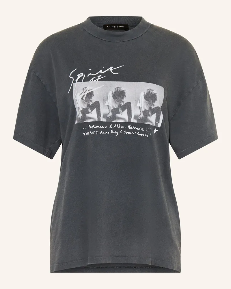 Anine Bing T-Shirt ASHTON Dunkelgrau