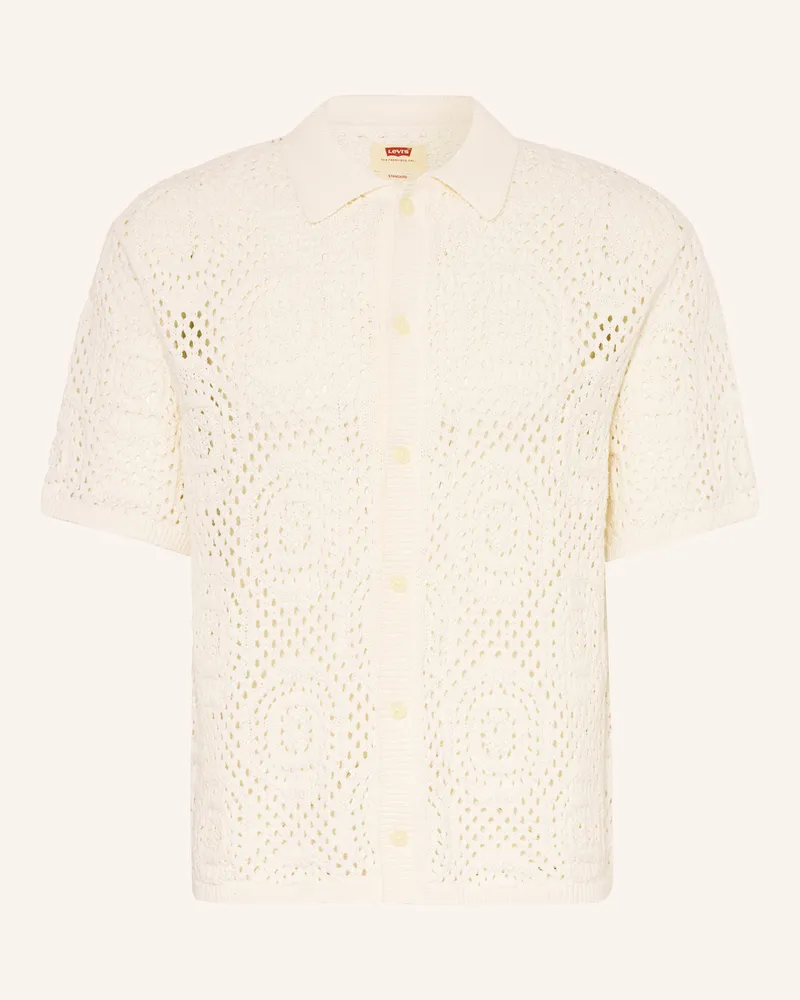Levi's Strickhemd Standard Fit Weiss