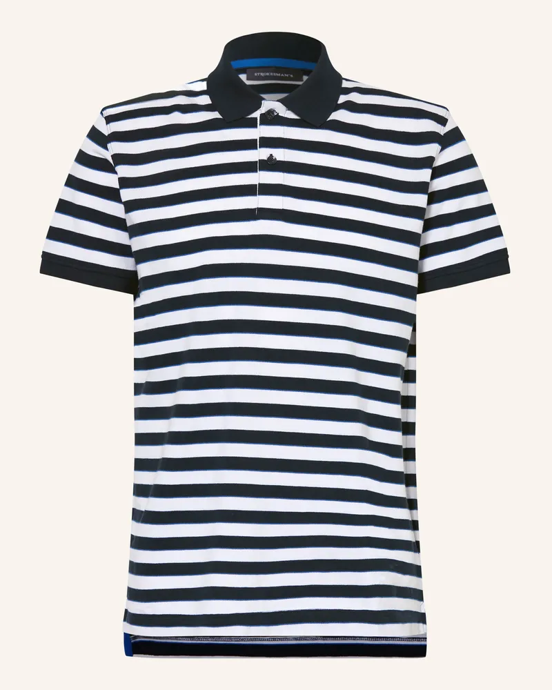 Strokesman's STROKESMAN Piqué-Poloshirt Dunkelblau