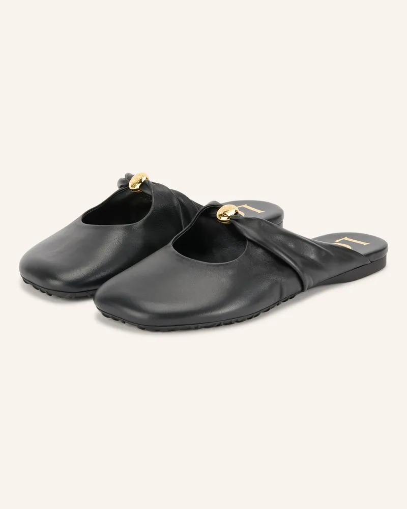 Loewe Mules Pebble Soft schwarz Schwarz