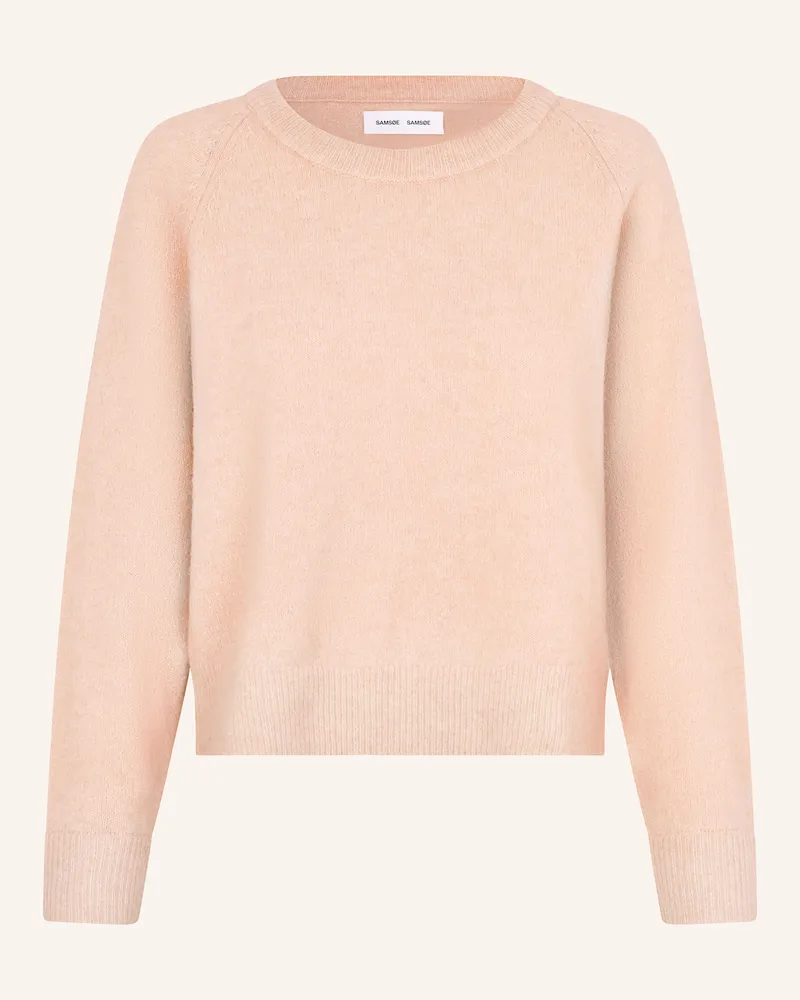 Samsøe & Samsøe Pullover Nor O-N Short Mit Alpaka rosa Nude