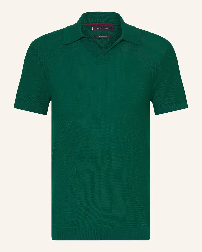 Tommy Hilfiger Piqué-Poloshirt Dunkelgrün
