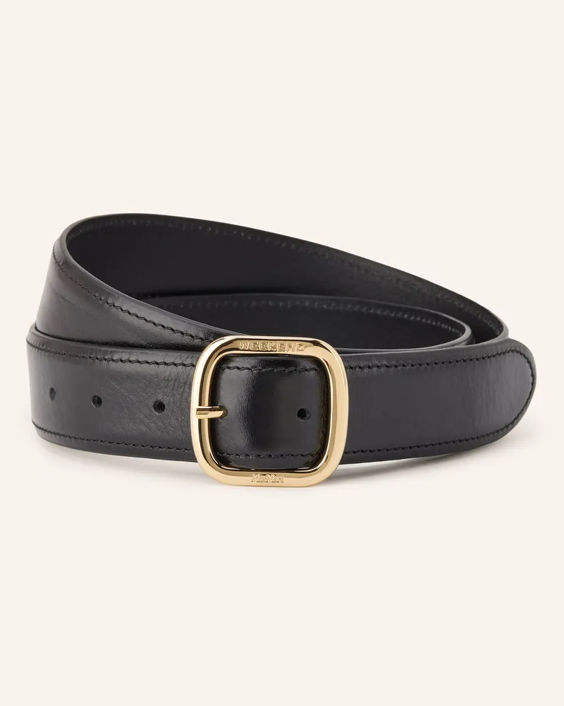 Max Mara Ledergürtel Wkaaereo schwarz Schwarz