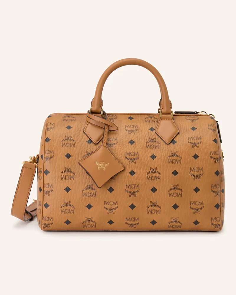 MCM Handtasche Ella Medium braun Cognac