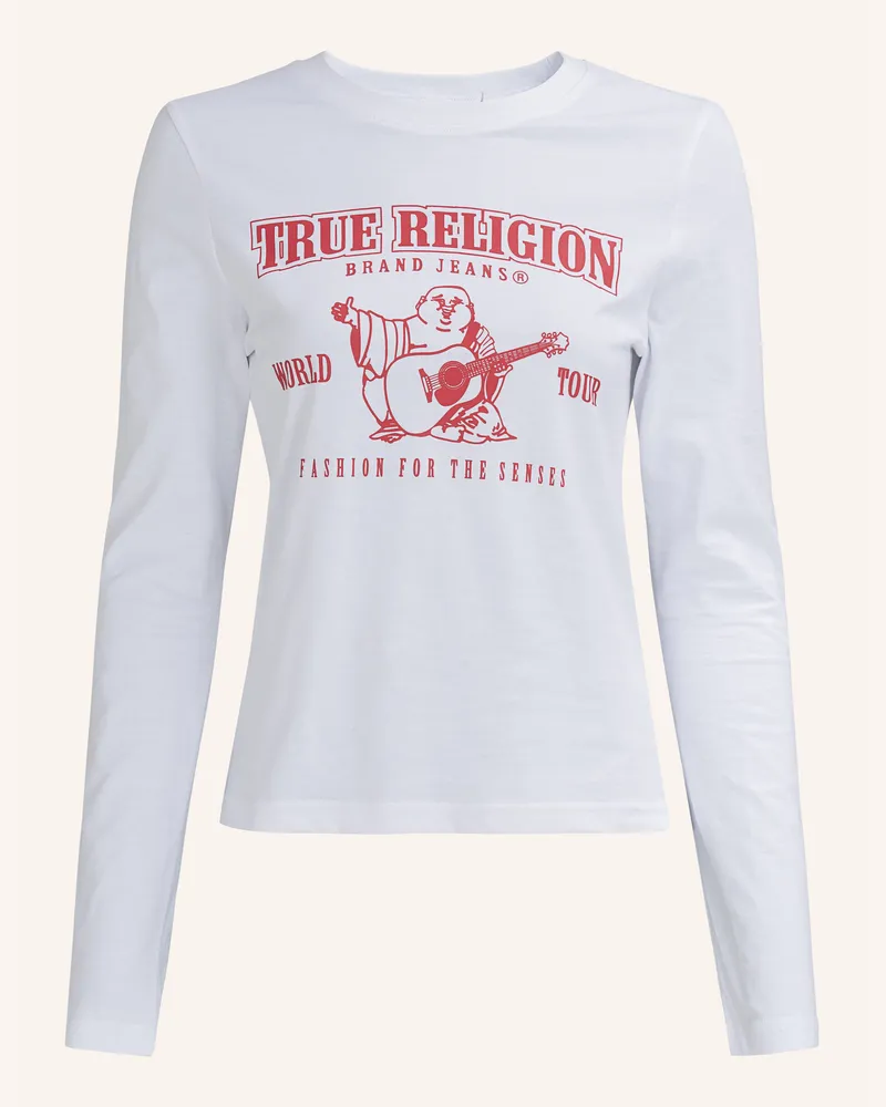 True Religion Longsleeve weiss Weiss