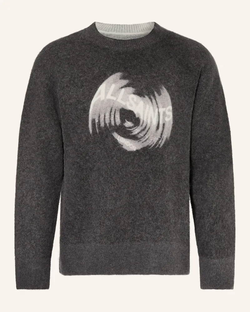 AllSaints Pullover Spinnin Mit Alpaka schwarz Dunkelgrau