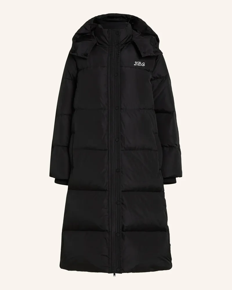Karl Lagerfeld Mantel schwarz Schwarz